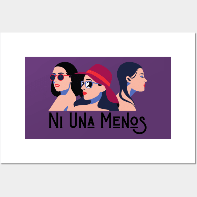 Ni una menos 3 mujeres Wall Art by jeune98